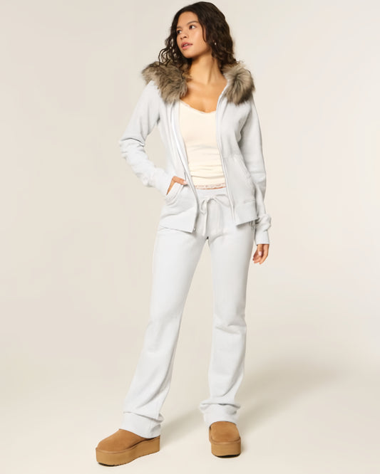 Veltica Fur Zip-Up Jacket.